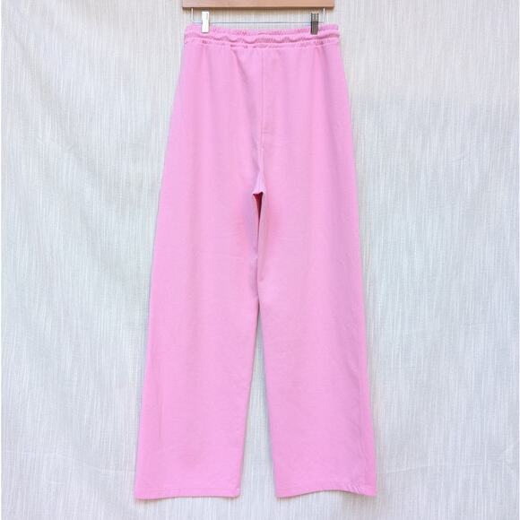 Zara Pink High-rise Wide Straight Leg Basic Sweatpants, size M - Picture 2 of 7